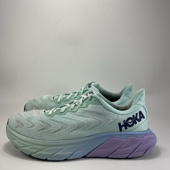 Hoka One One Arahi 6 Running Shoes Womens Size 10 B Sunlit Ocean Lilac Blue